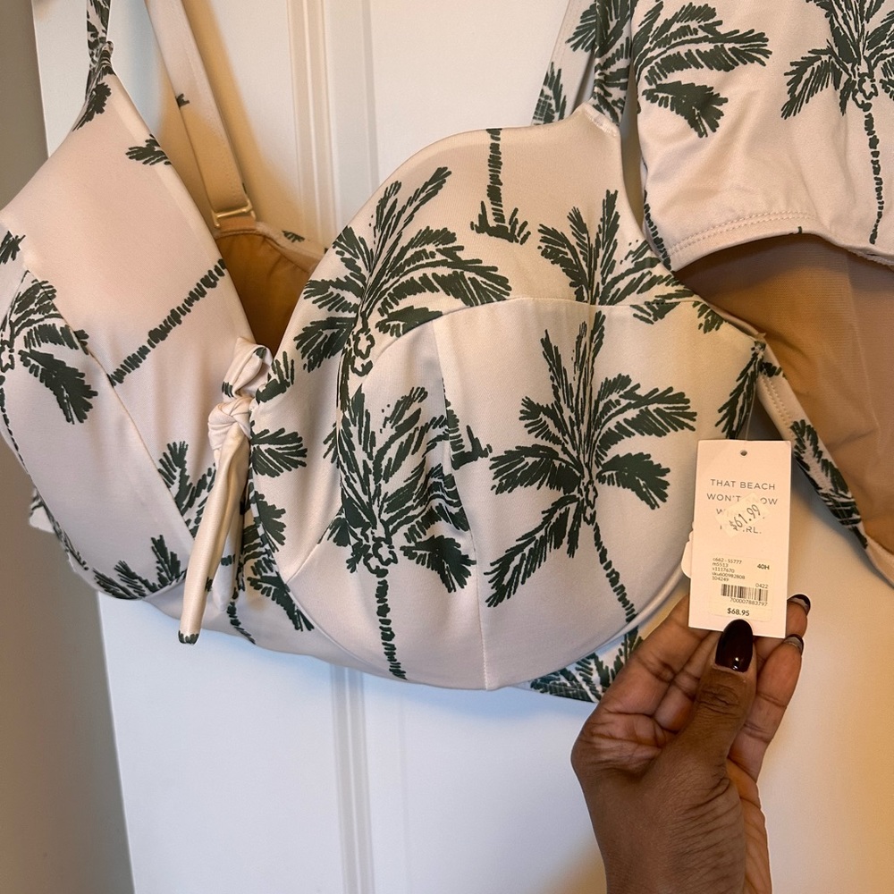 Lane Bryant Sugar Palm Plus Size Bikini Set